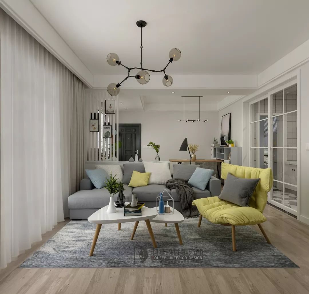 105㎡北欧风三居室,功能与舒适完美融合-24