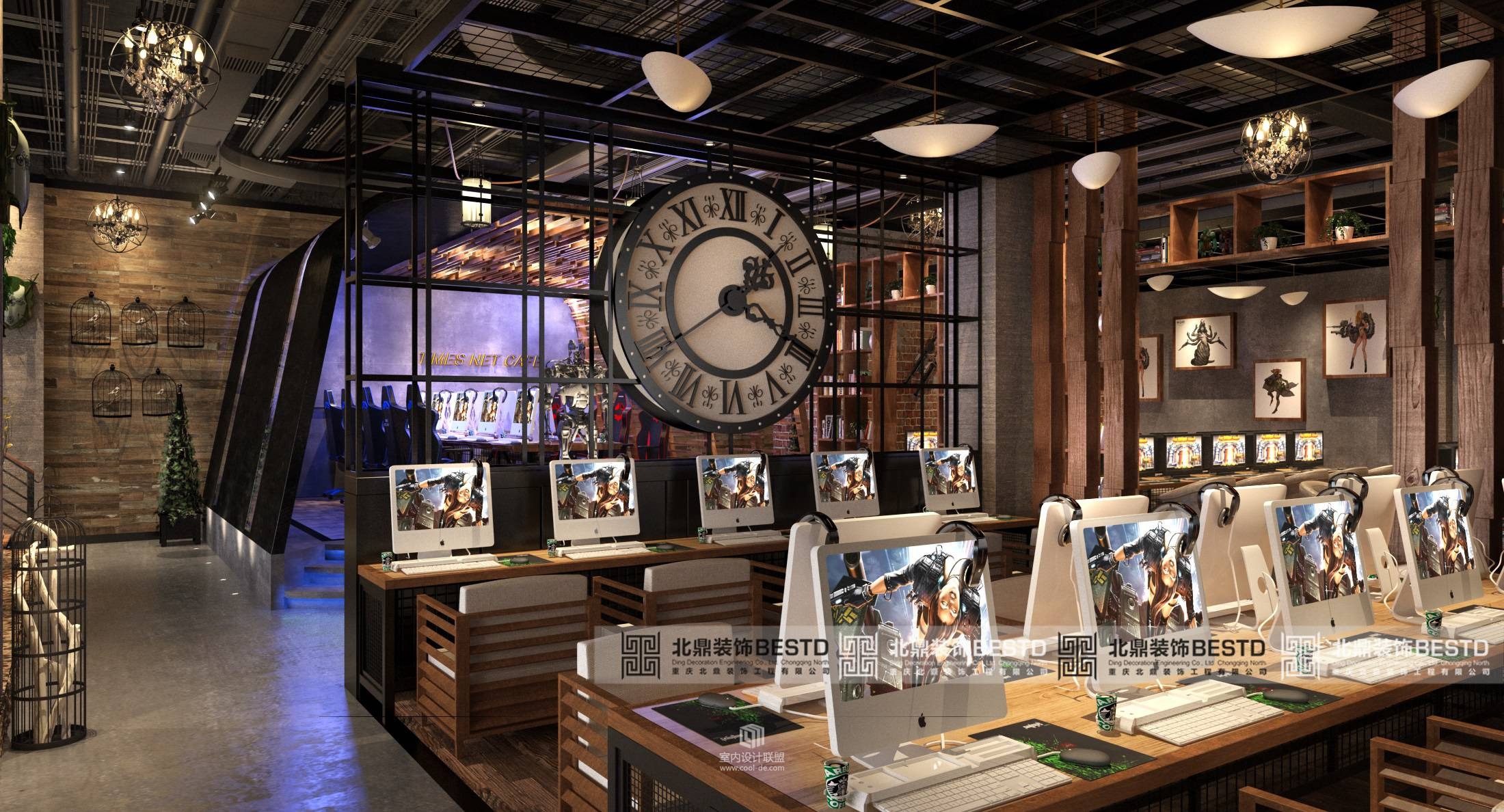 广州网吧装修网咖设计--东莞网咖装修设计案例-4