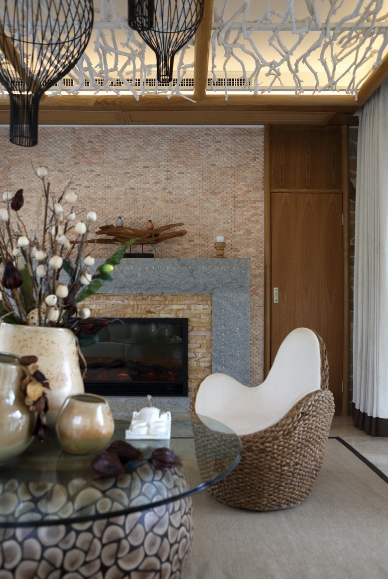 墨客设计 海南诺德·丽湖半岛一期E2别墅 新黎族风情-4