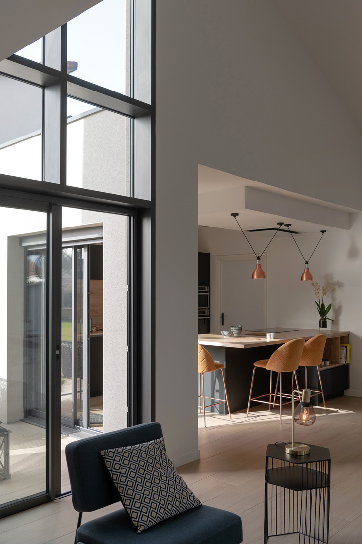 村庄房屋改造成现代别墅项目丨法国丨Soleil Noir（室内建筑师）,Skéa Designer-56