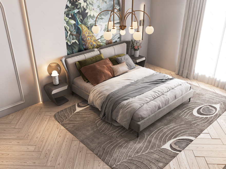 卧室新古典室内设计丨KT_DESIGN STUDIO-18