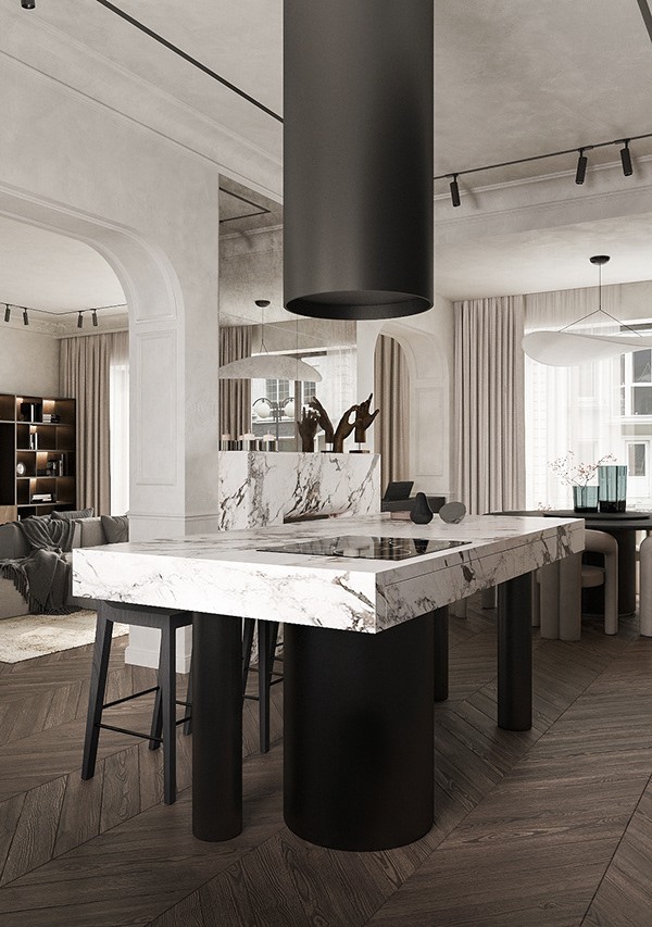 俄罗斯别墅设计 独特的质感、颜值满满-9