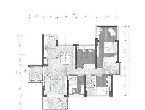 现代轻奢四居-3