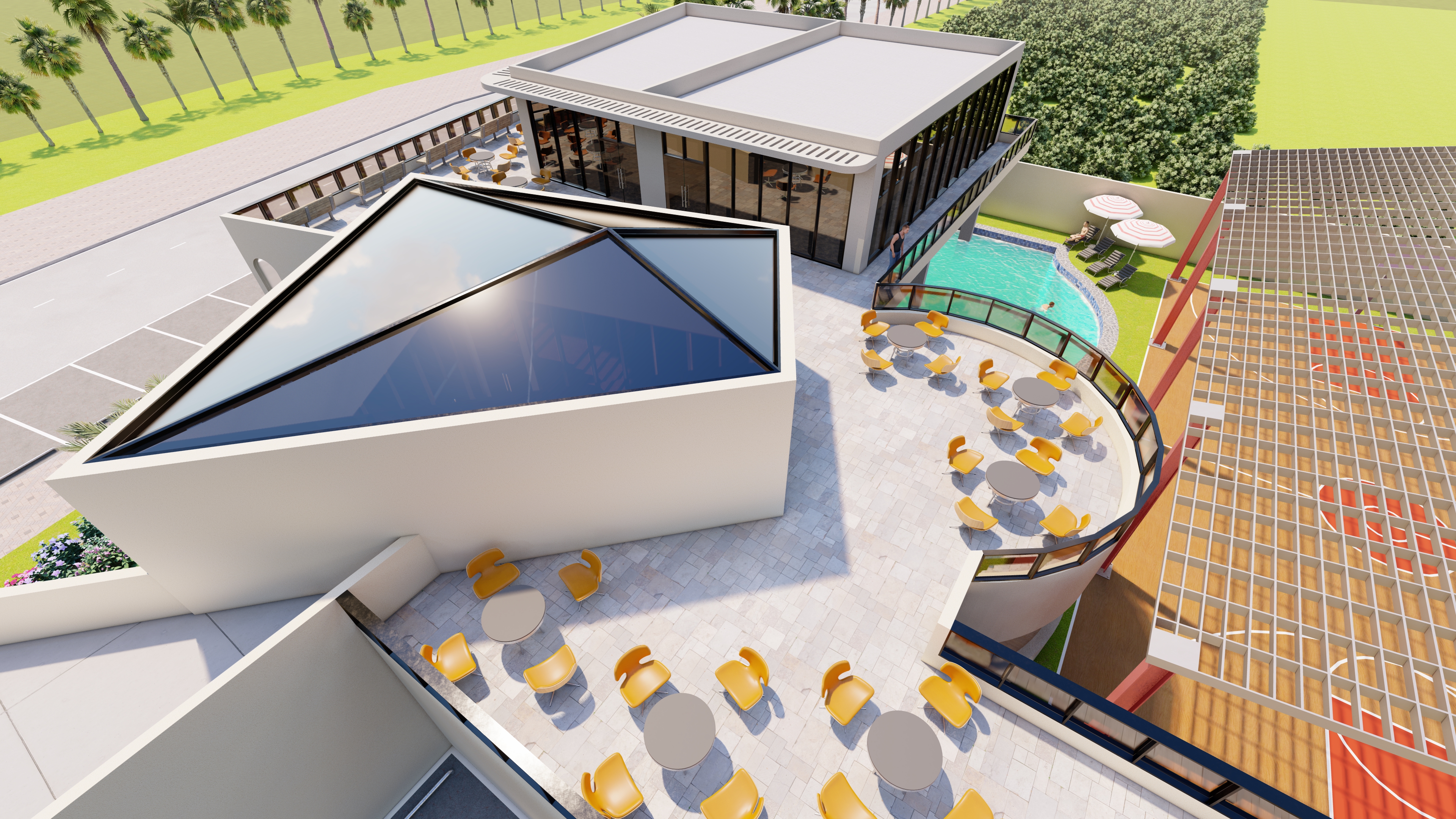 3D ARCHITECTURAL DESIGN FOR A SPORTS CLUB-9