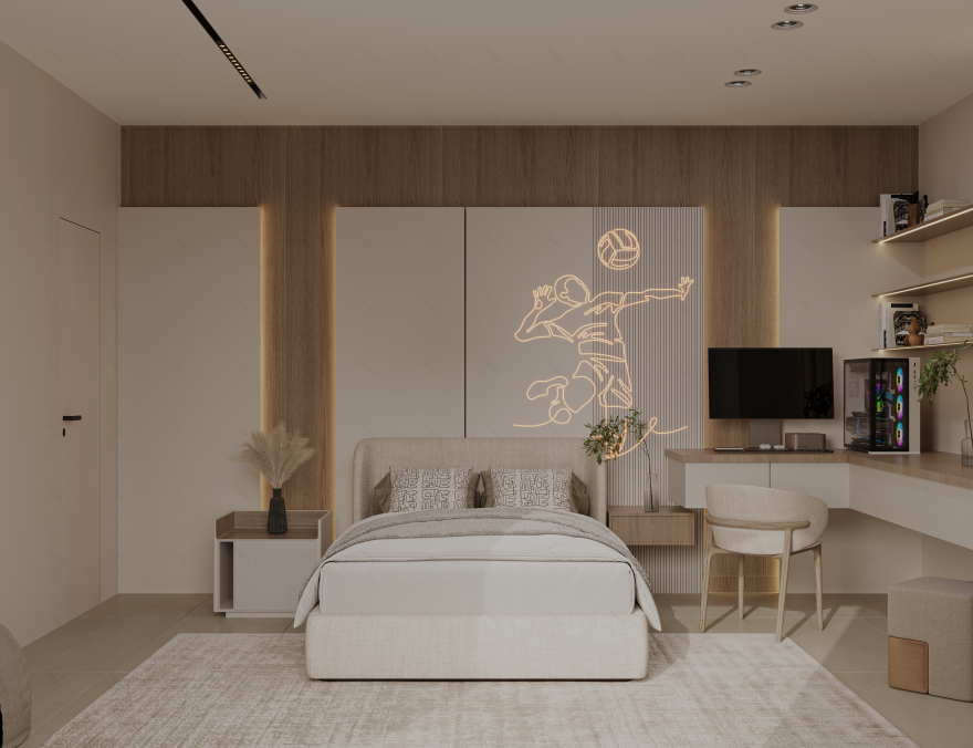 Modern Minimal Bedroom-2
