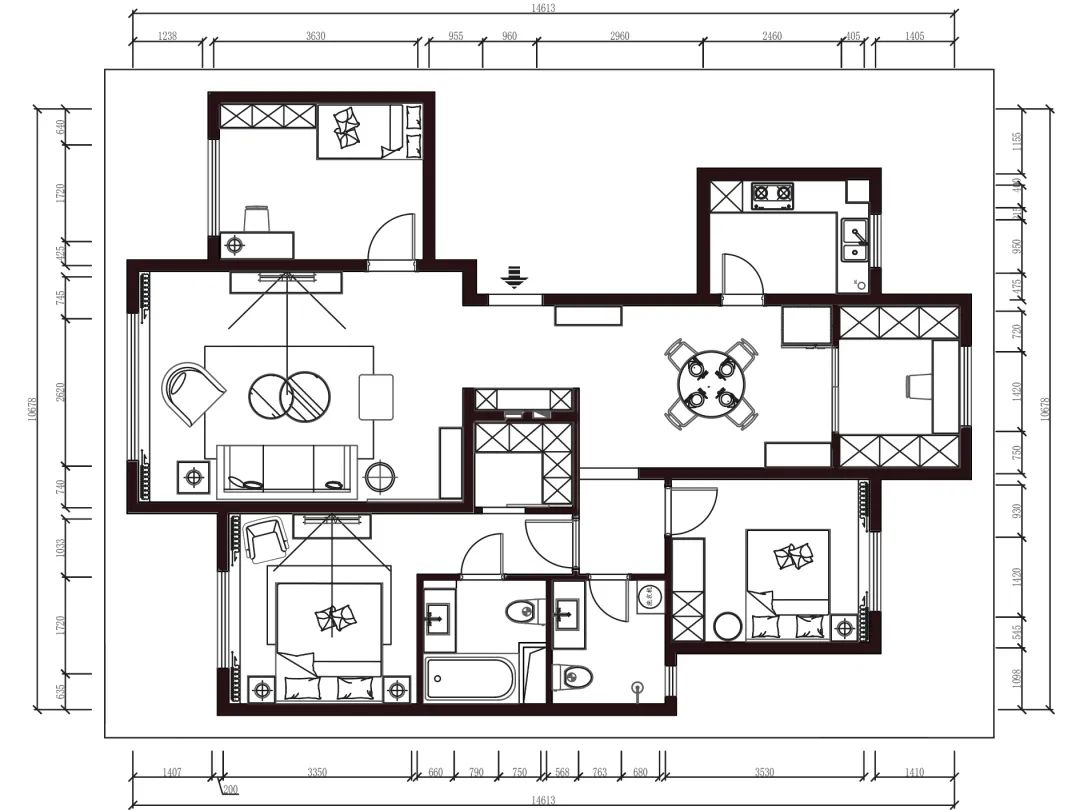 复古混搭三居丨中国北京丨诃子-13