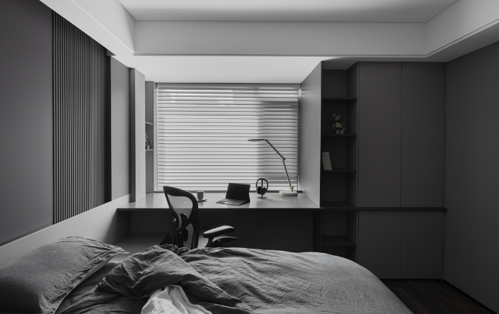 御湖蓝湾 170 平意式极简家居设计-49