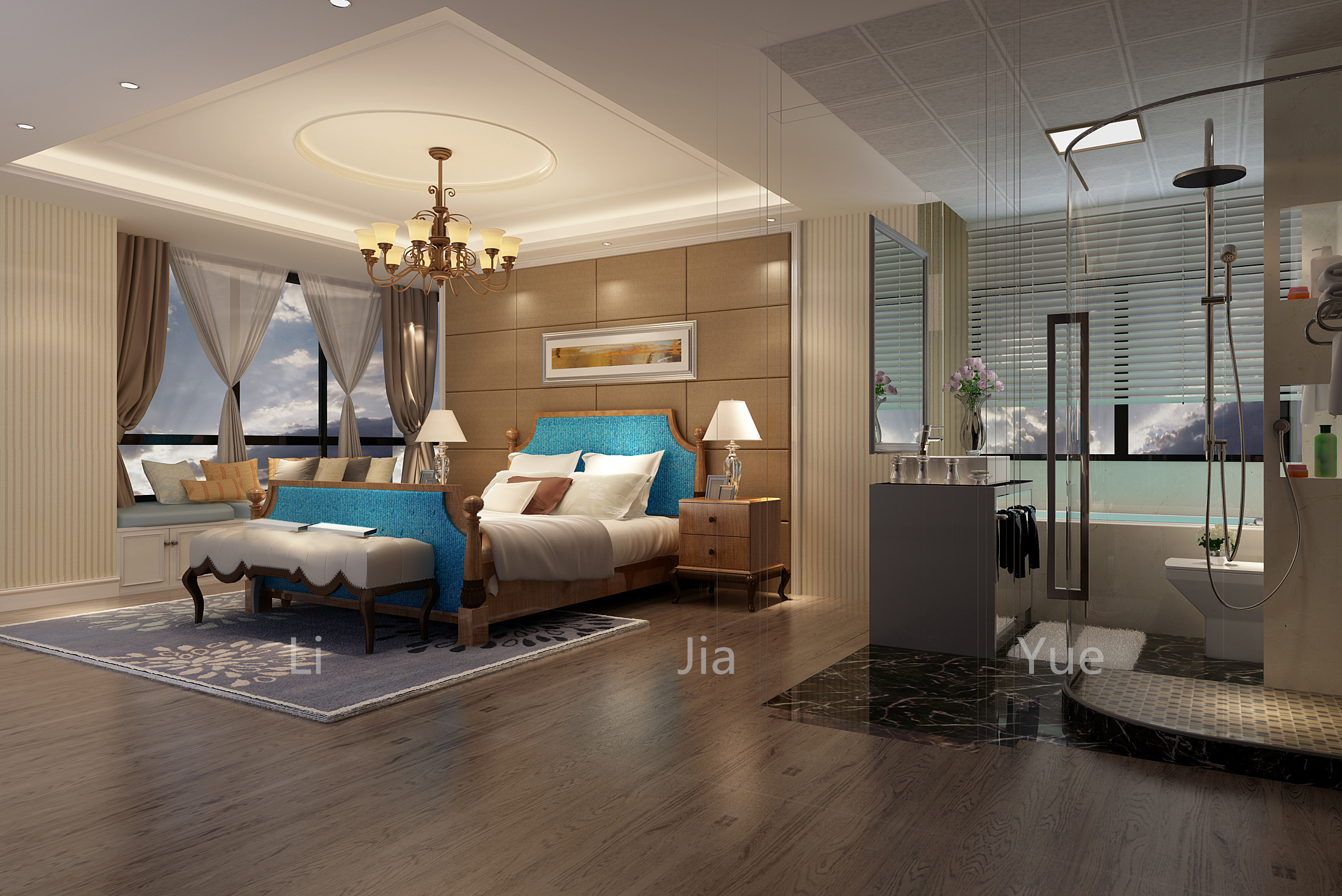 某某宾馆卧室设计合集-9