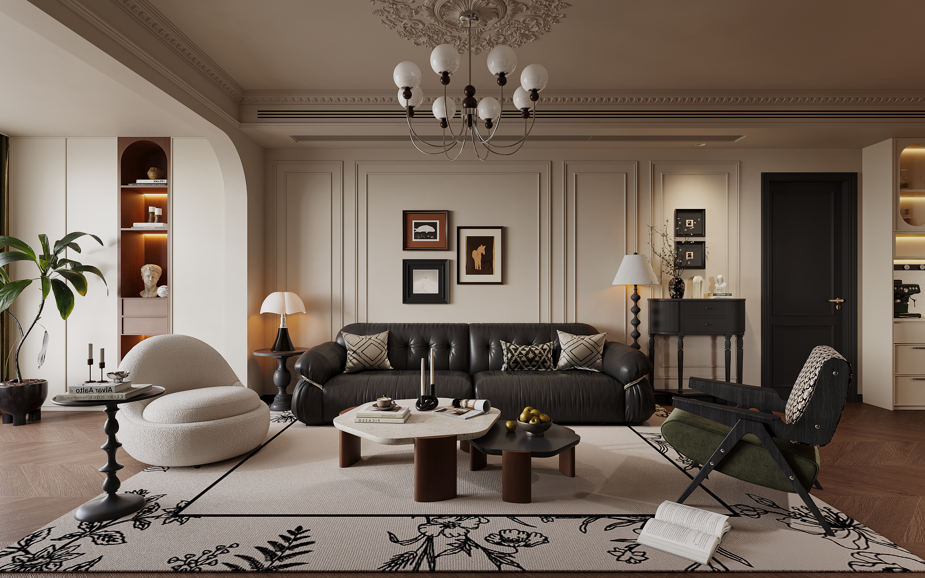 近期渲染｜法式复古-3