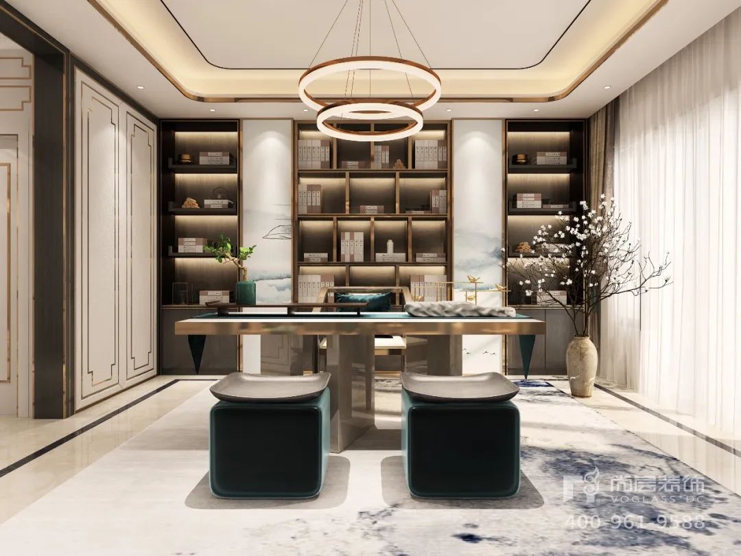 尚层装饰 | 新中式风格演绎“青出于蓝而胜于蓝”-21