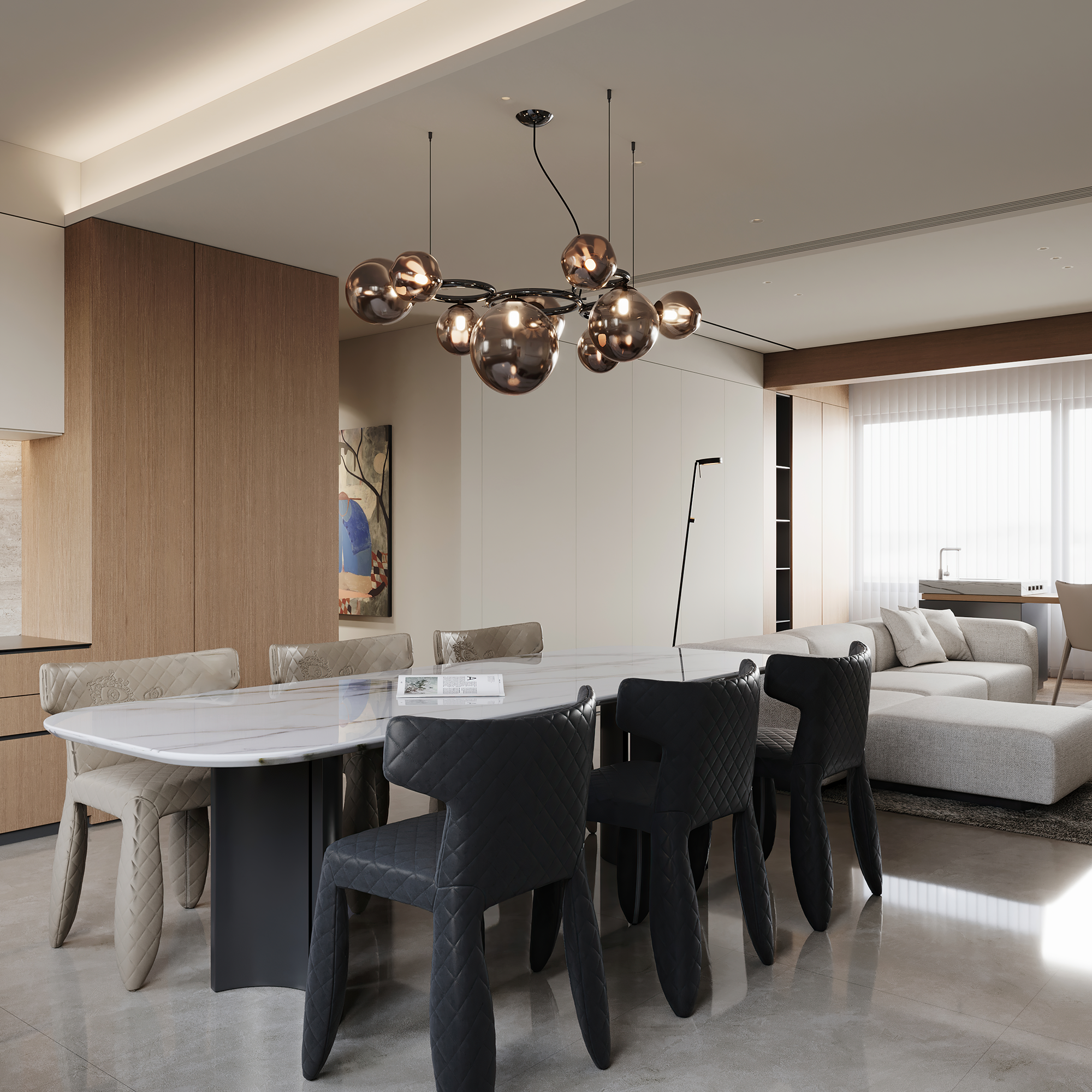 温州 170㎡极简平层丨中国温州丨魔戏空间设计-17