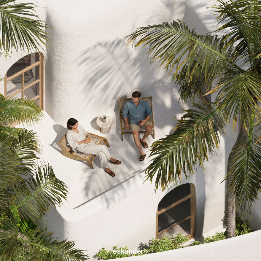白色别墅丨印度尼西亚巴厘丨Eskander Plus Studio-12
