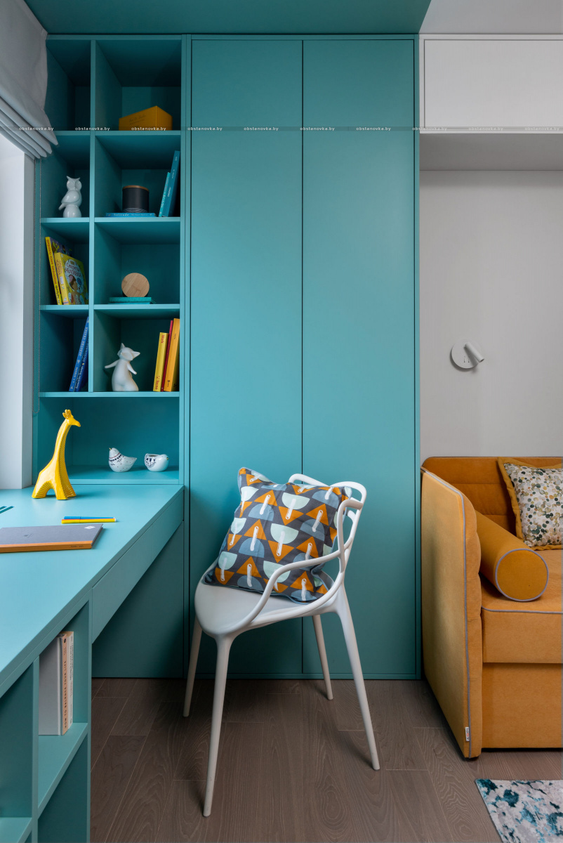 公寓室内设计“受蒙德里安启发”-98