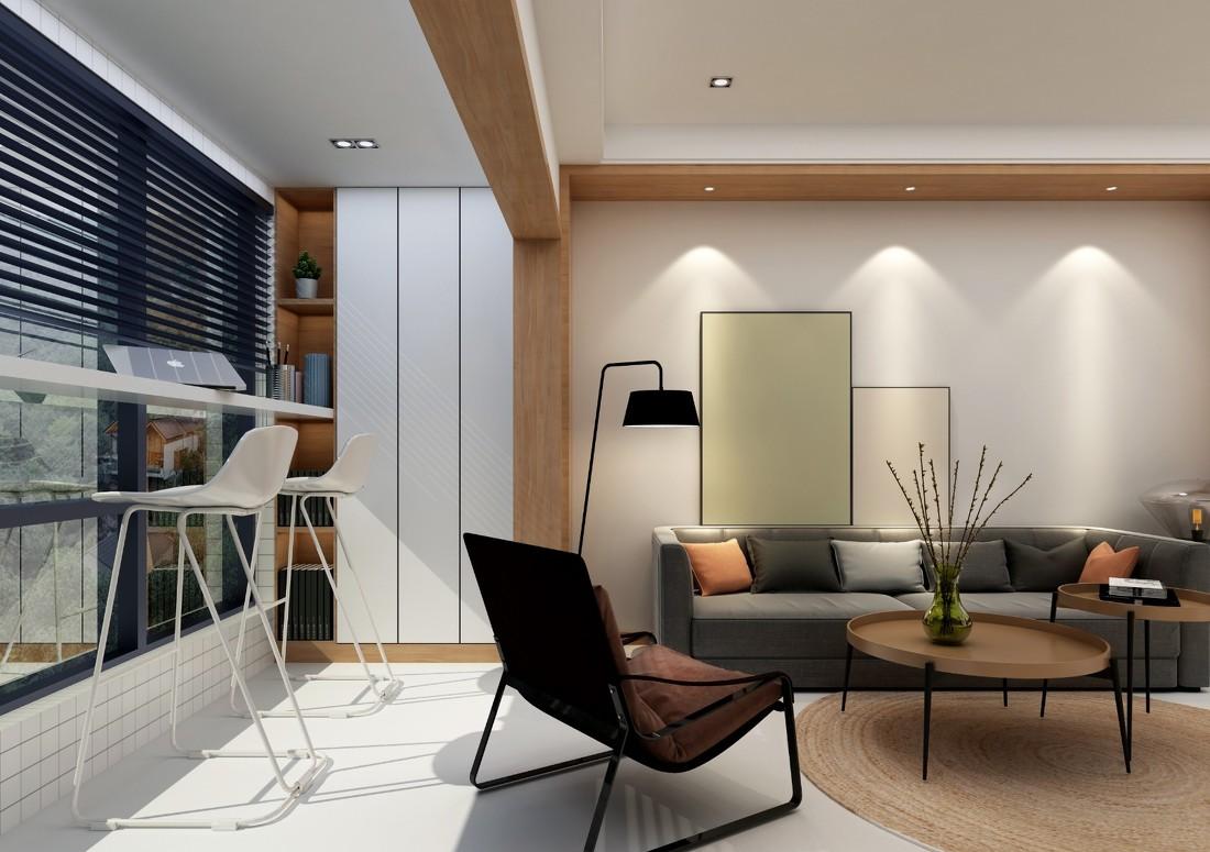 日式极简 99㎡三房设计，收纳空间丰富，阳台互通扩空间-12