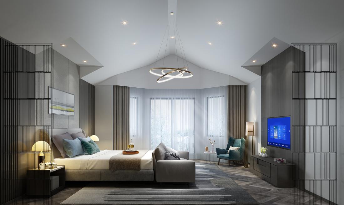 唯米设计——现代简约黑白灰家居空间-8