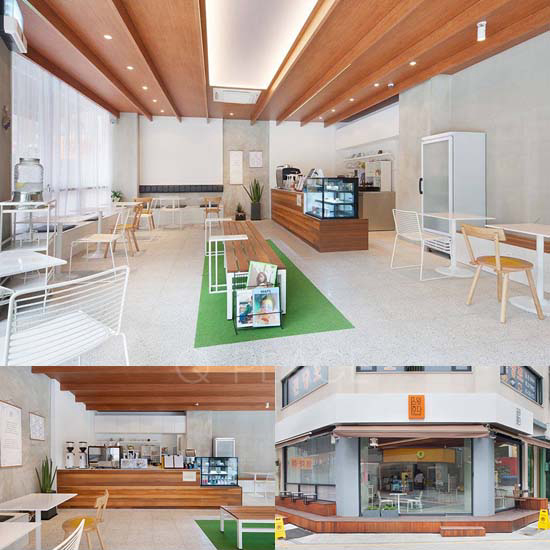 温馨舒适，30 坪咖啡厅的简约设计-1