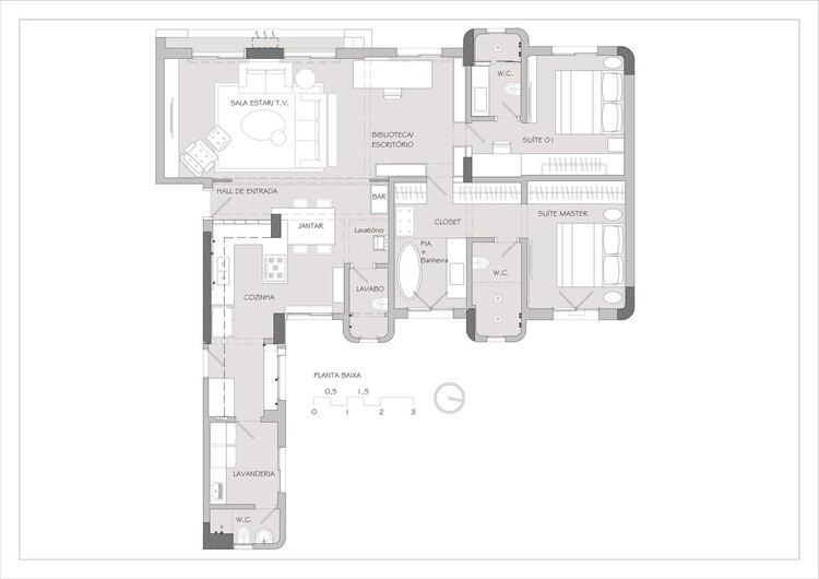 巴西圣保罗的现代舒适公寓设计-34