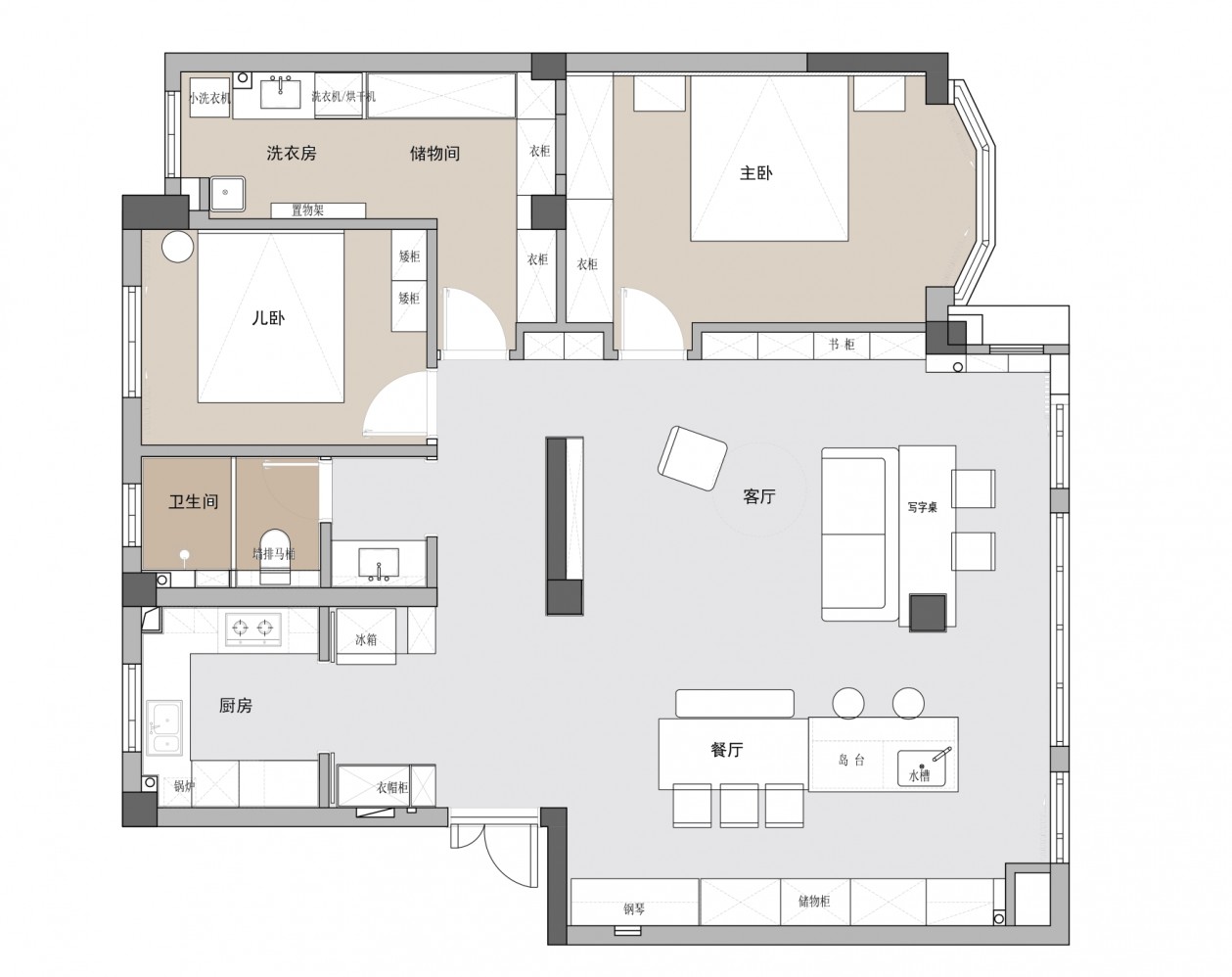 现代北欧风平层公寓 · 重构江南丨中国扬州丨象物建筑空间-2