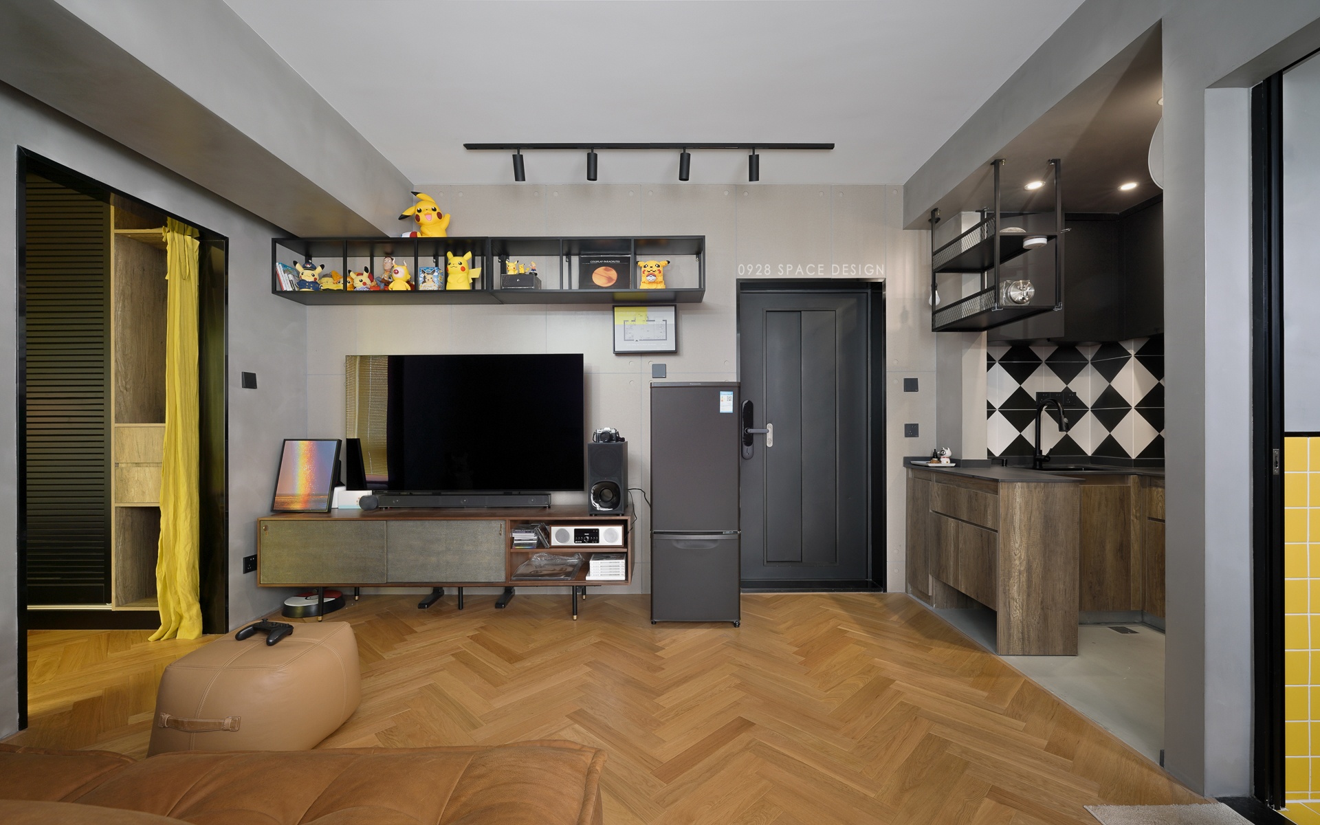 工业风独居空间设计-0