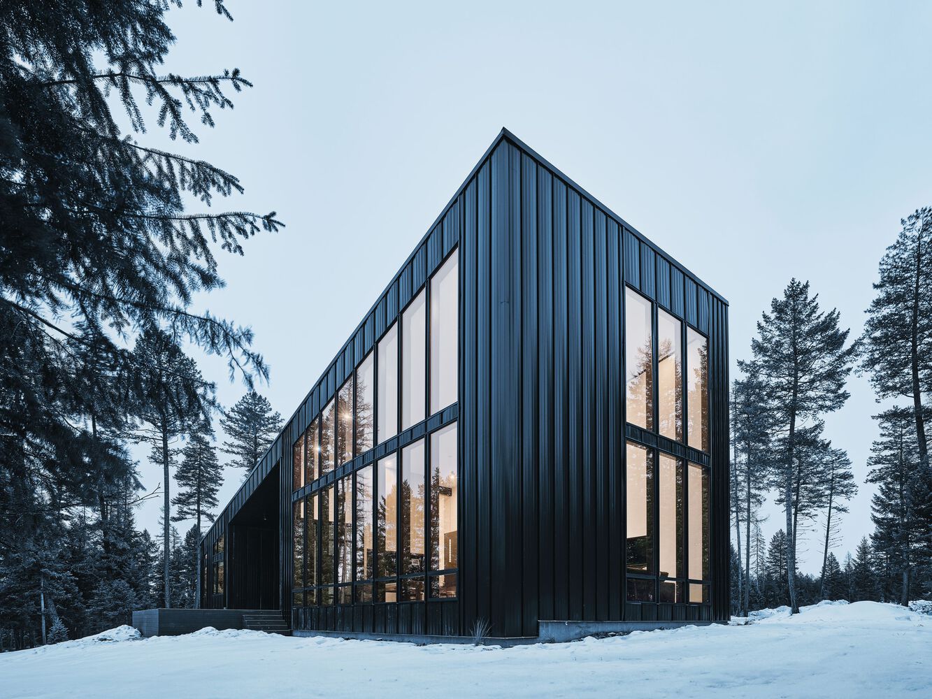 冰川纵横交错山脉灵感度假屋设计丨美国蒙大拿丨蒙大拿州建筑师卡文  科斯特洛,牧场矿山-29