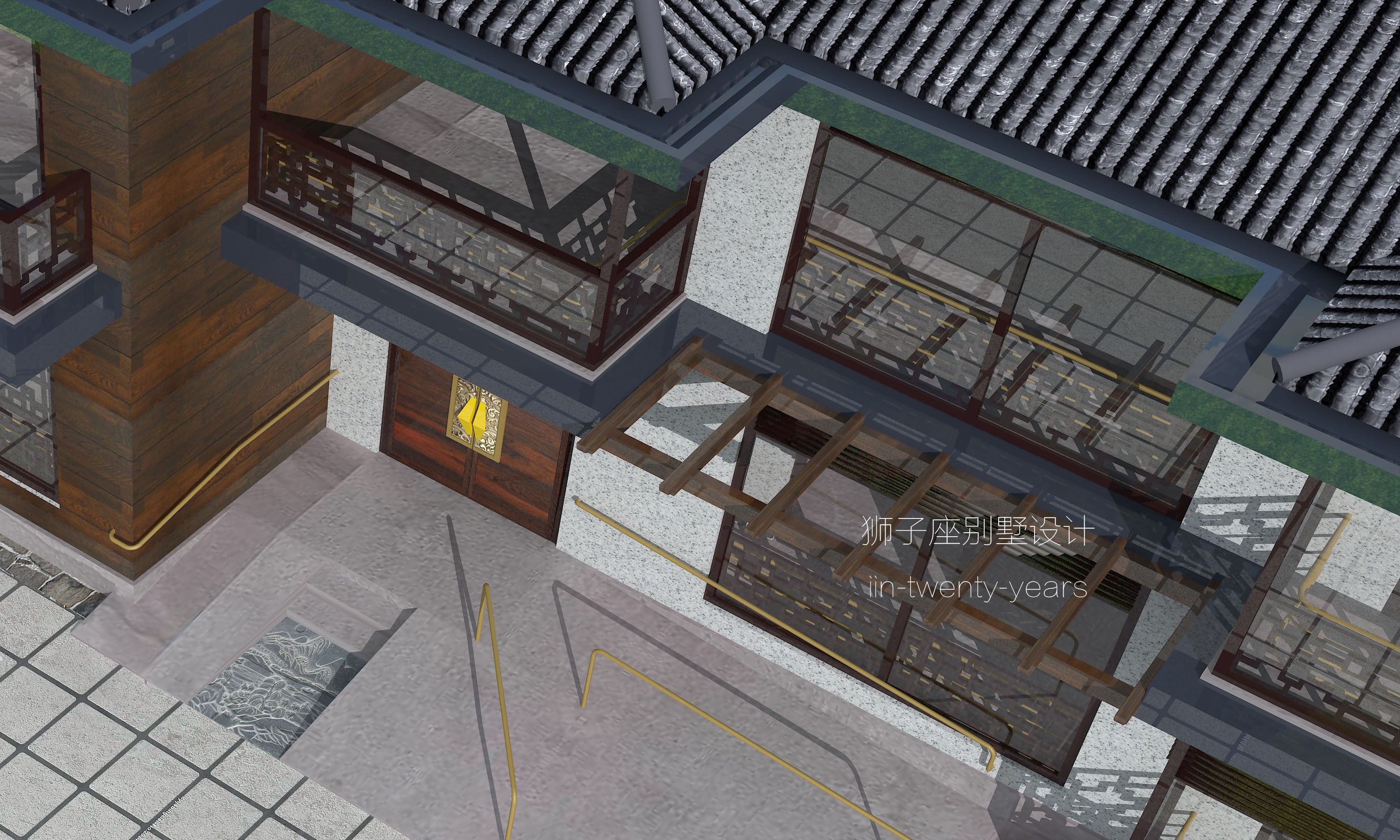 湖南二层自建房别墅设计丨中国湖南丨狮子座自建房\别墅设计-12