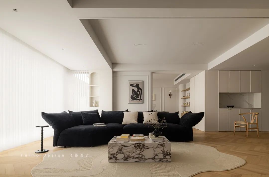 160㎡现代法式养老宅丨飞墨设计组-20