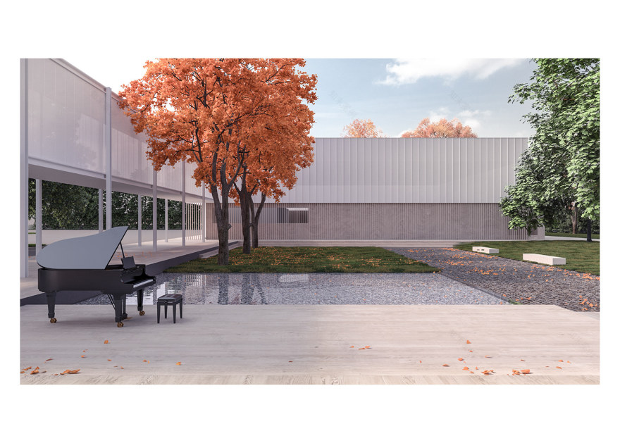 绿意盎然的城市校园——Lozer 中学国际竞赛设计-11