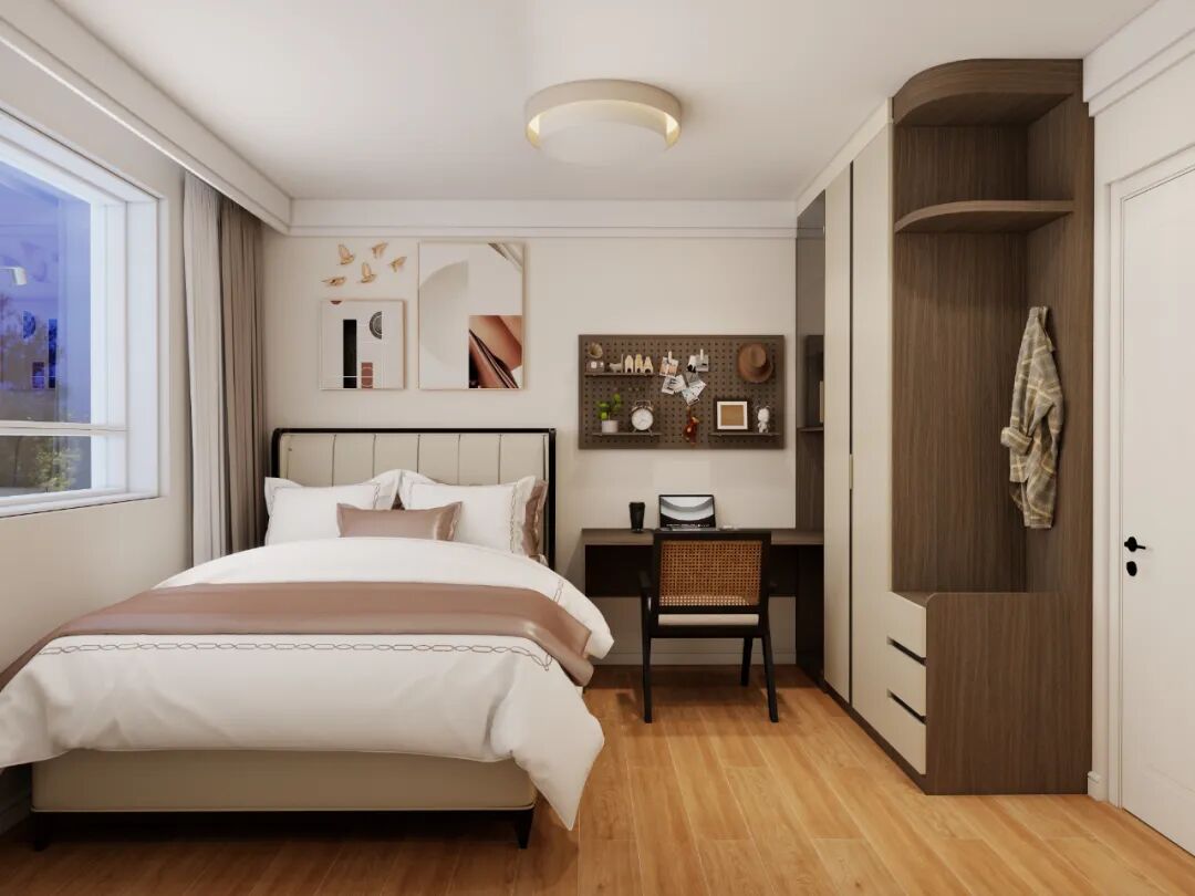 天洋广场|80㎡两居室中古风案例-33