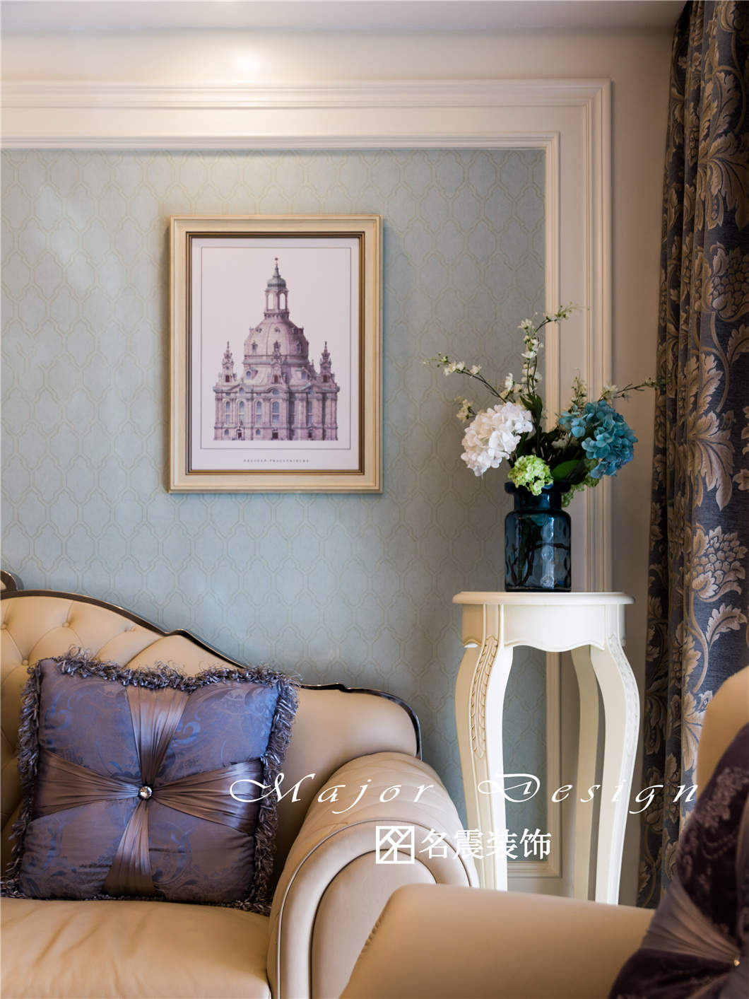 新洲花苑 130㎡美式混搭家居，自由浪漫的生活空间-9