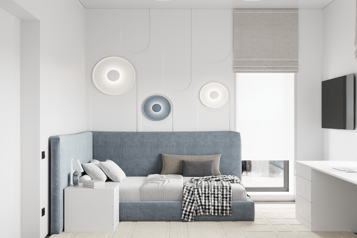 现代简约 多色系空间设计！-13