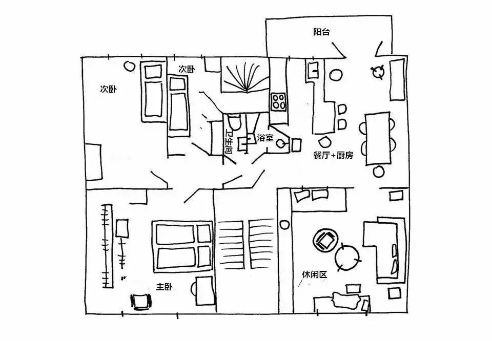 看100种老房爆改，都不如看这个115㎡北欧简约风！-12