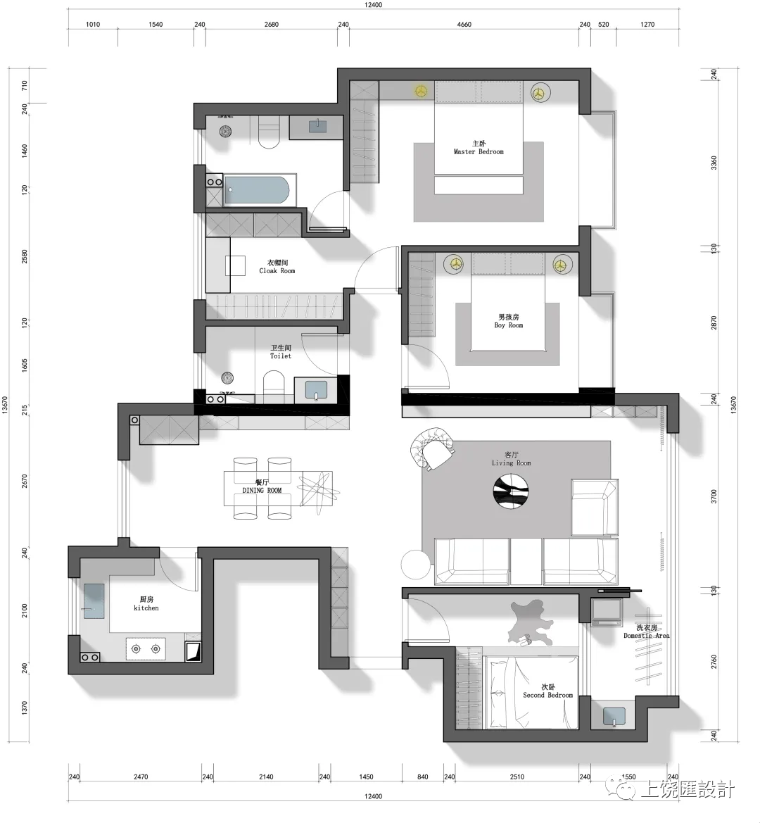东华壹品现代简约住宅设计丨沫水涧国际设计事务所-45