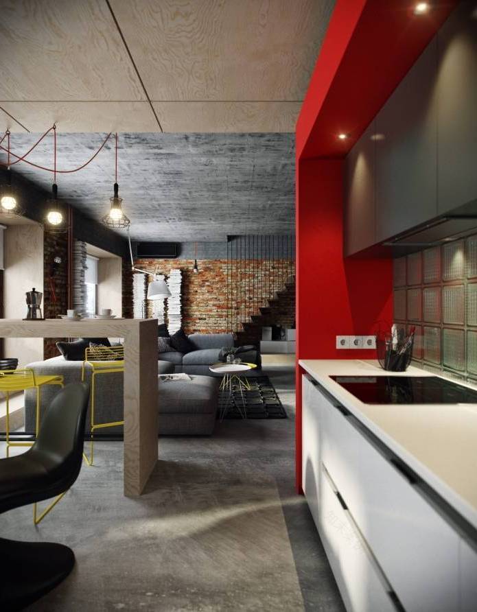 现代两层110平 loft 室内设计丨俄罗斯莫斯科丨PROforma-17