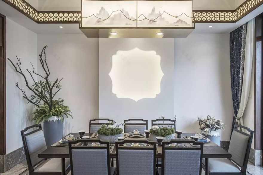 德清蓝城观云小镇 Y 户型样板房 | 新旧融合的中式美学空间-0