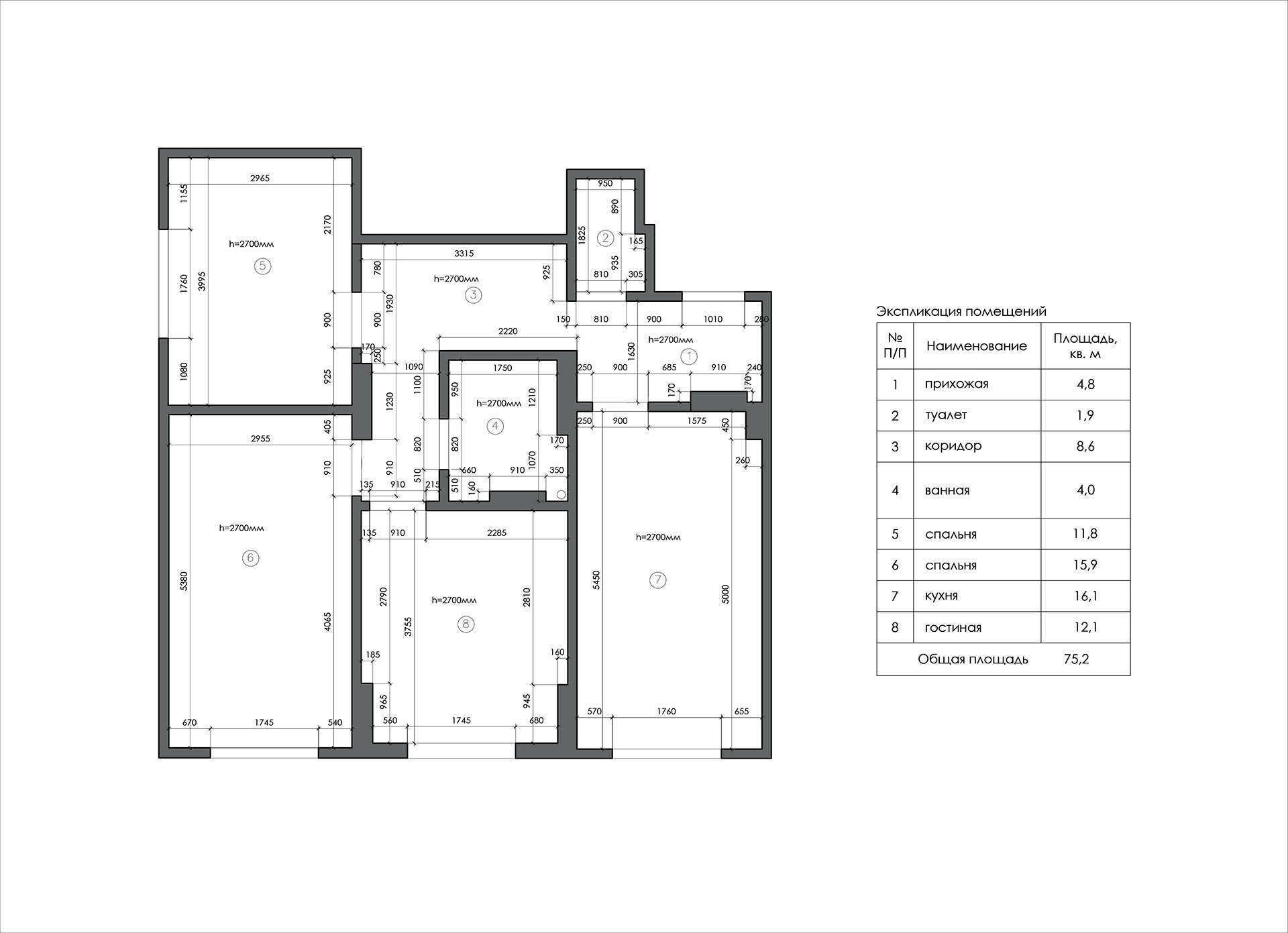 Novosibirsk 公寓室内设计丨俄罗斯新西伯利亚丨Alena Rubtsova-7