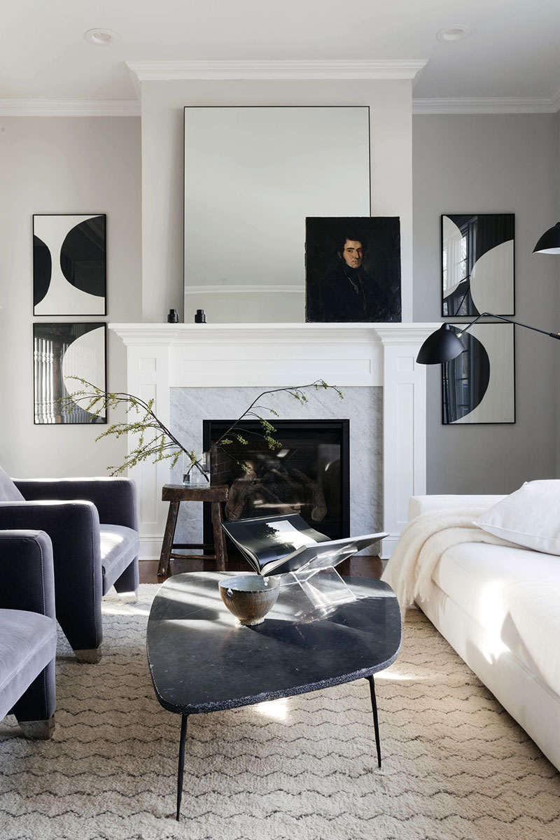 纽约设计师打造长岛黑白家居空间-7