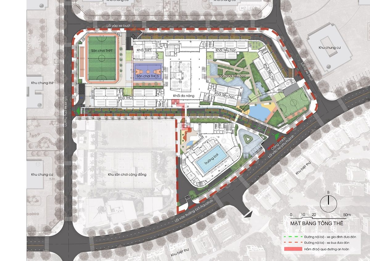 越南河内 Dewey Tây Hồ Tây 中学设计案例-14