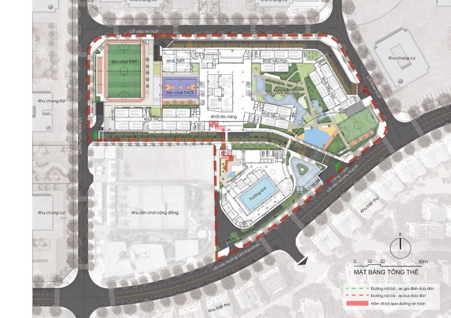 越南河内 Dewey Tây Hồ Tây 中学设计案例-14