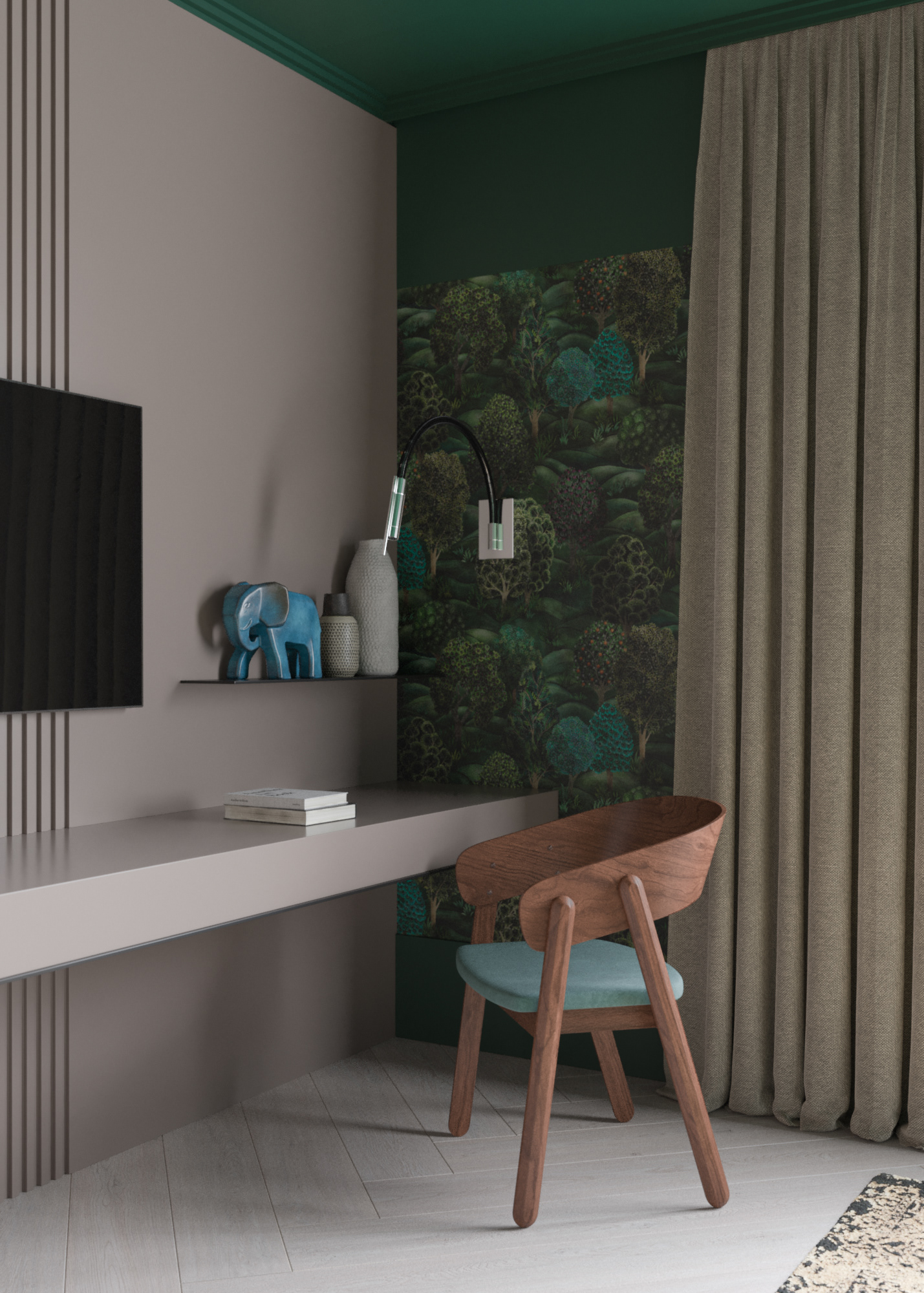 Guryevskaya Sloboda 村 1 号别墅室内设计丨Sergey Kachalov-13