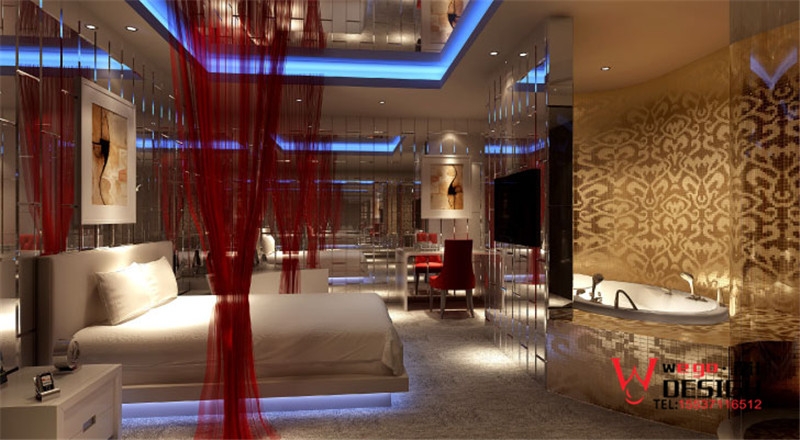 创意主题酒店设计 · 郑州山楂树情侣主题酒店装修设计-3