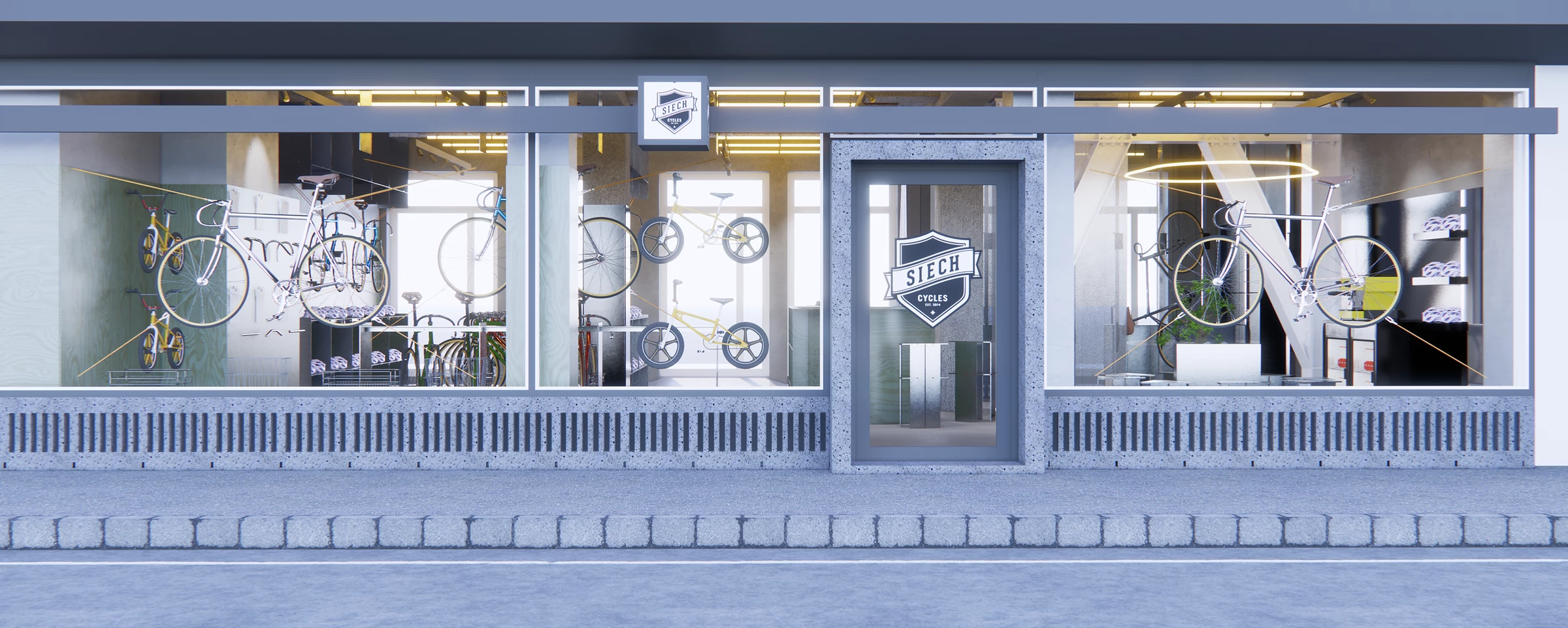 瑞士自行车品牌 Siech 旗舰店设计丨瑞士苏黎世丨Spacon & X-25