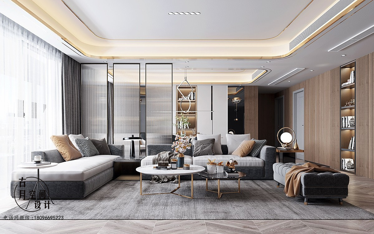 现代轻奢平层设计-1