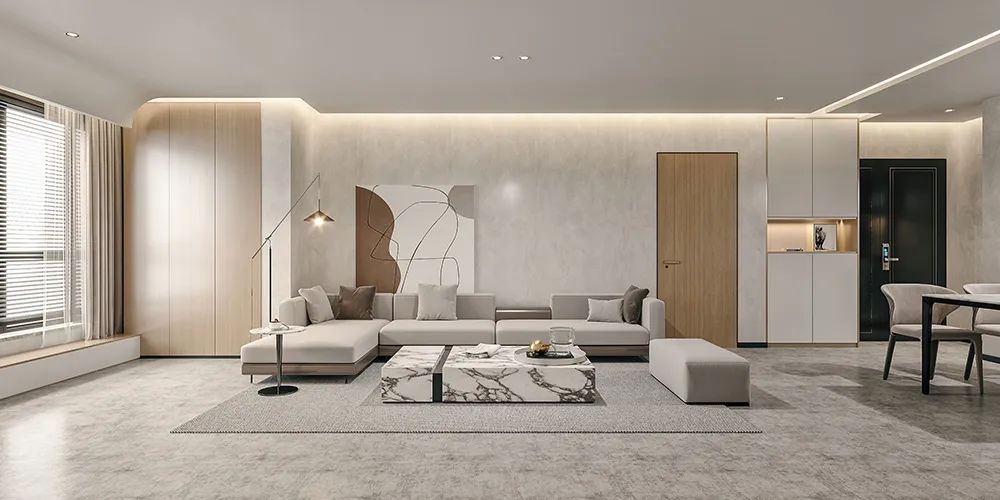 现代极简·峰上名宅·127㎡温馨家居设计丨CITYFAMILY DECORATIO-3