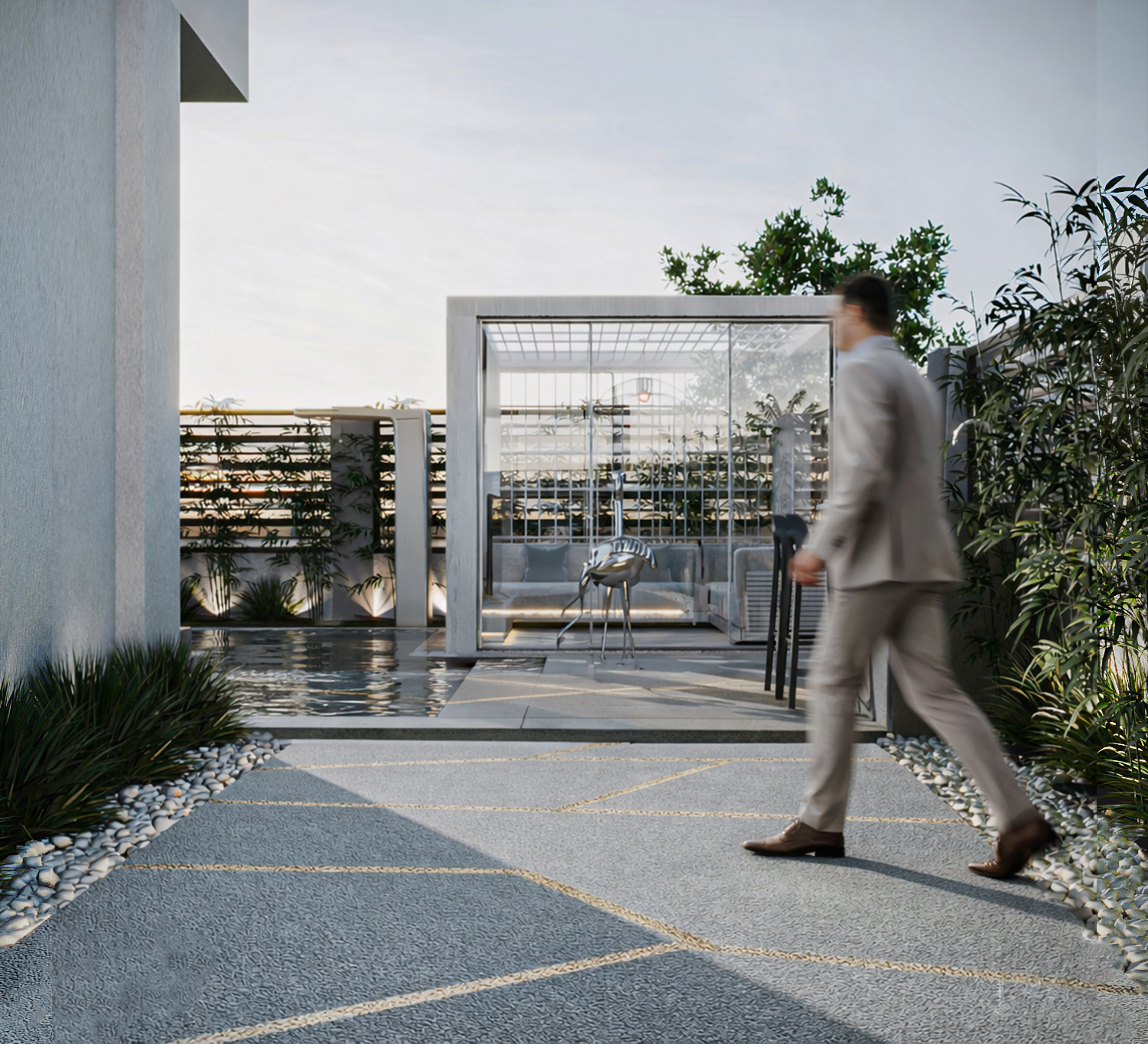 Hyde Park Villa - Entrance & Garden-5