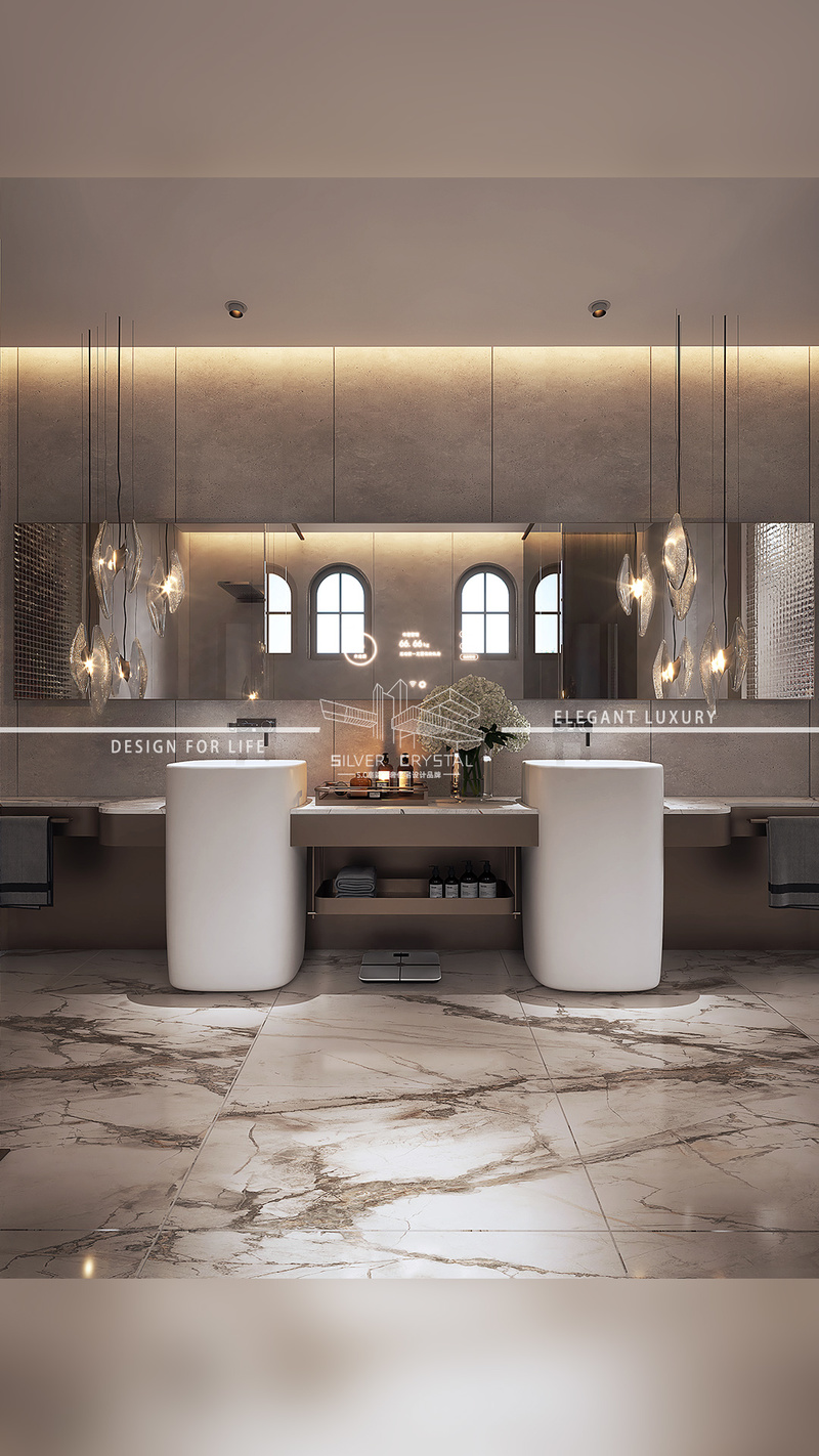 美林湖冯府壹号楼 鱼骨设计诠释极简奢华-27