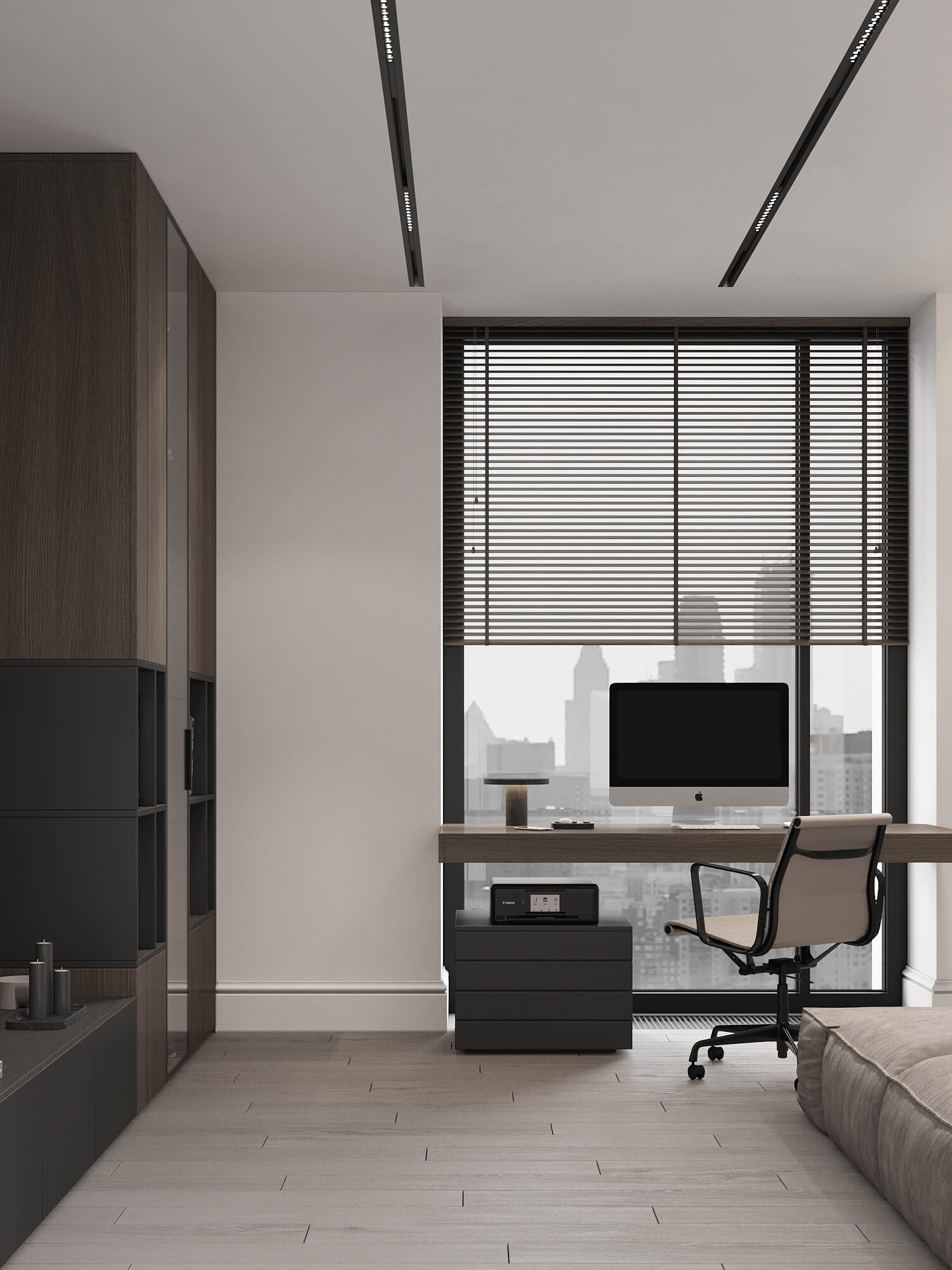 90㎡高级灰色系公寓设计 至素至简，气质非凡！-45