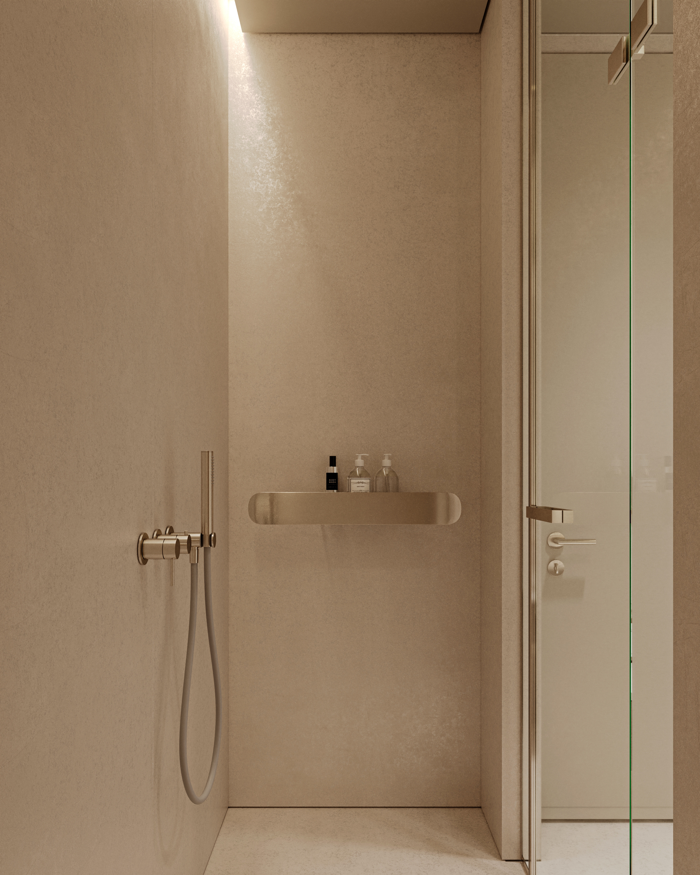 拿铁风客用卫生间丨Sher.Architects-16