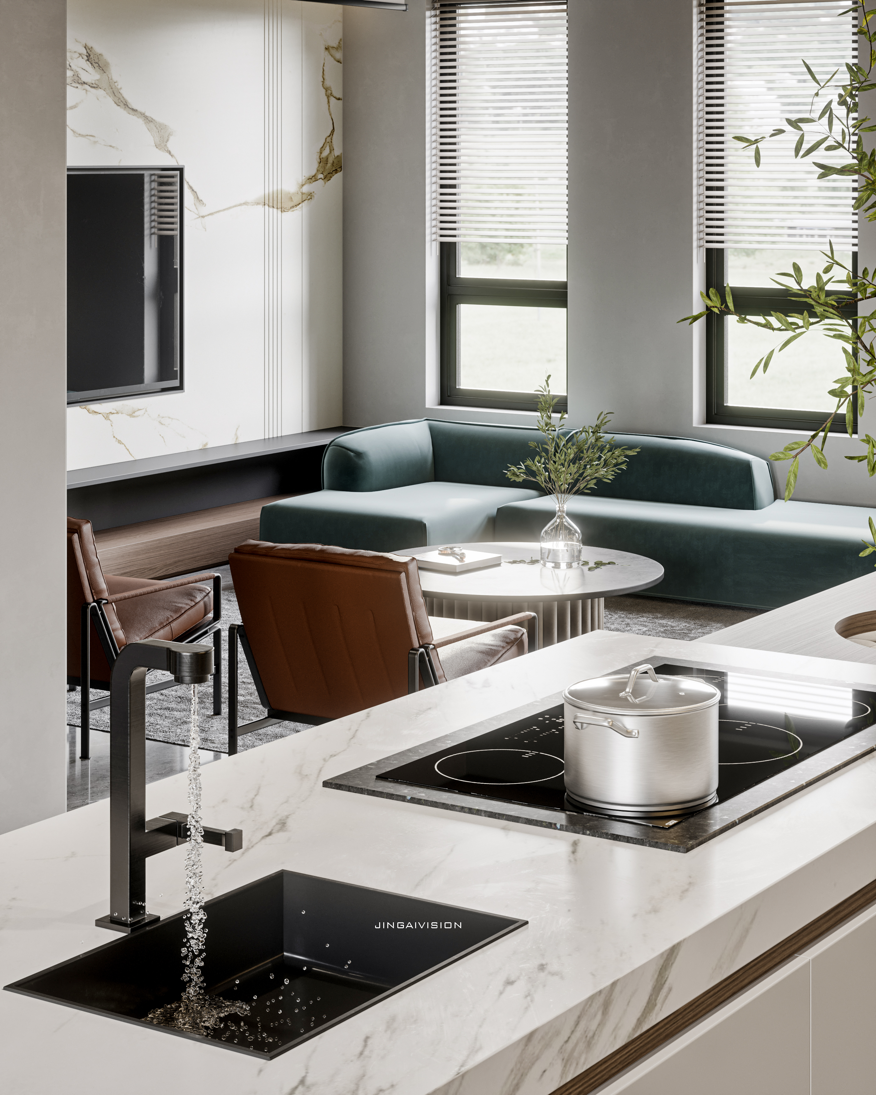 现代客厅设计展现精致品味-13