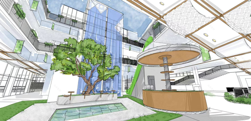 Commercial space design by ancient philosophies-9