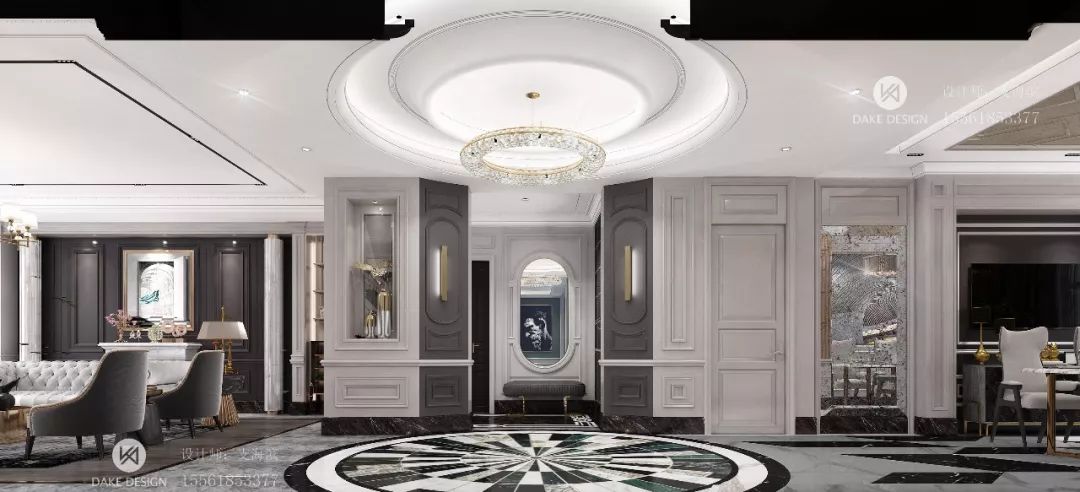 辰能楼王案例 | 支海滨打造 267㎡美式新古典质感生活-28